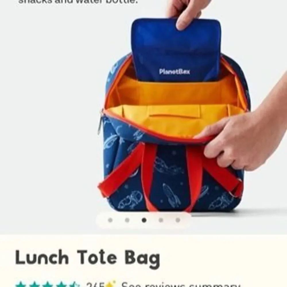 NWT PLANET BOX Backpack Lunch Bag insulated